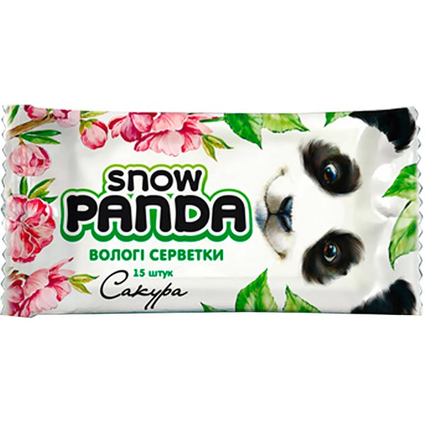 Влажные салфетки Сніжна Панда лотос сакура 15 шт.