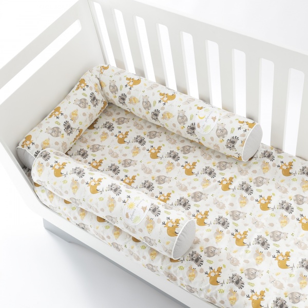 Бортик-валик захисний мультифункціональний Обіймашки 2 шт. Papaella різнокольоровий 