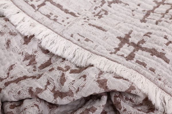 Плед Safi 130x170 см сіро-бежевий La Nuit 