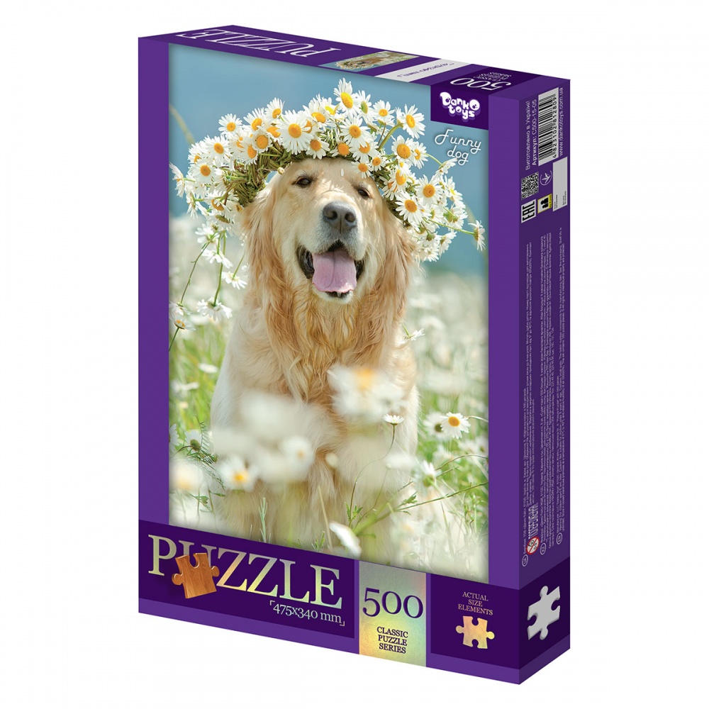 Пазли Danko Toys 500 елементів №12 Кумедний пес С500-15-12