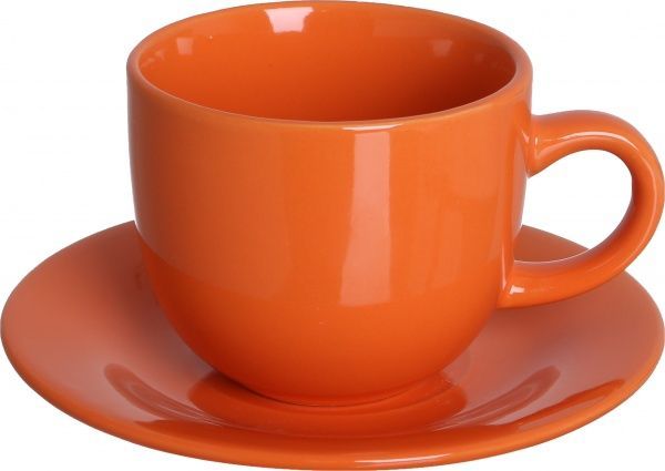 Чашка з блюдцем Orange 220 мл Bella Vita