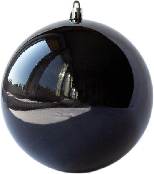 Шар пластиковый Девилон d120 однотонный черный глянец