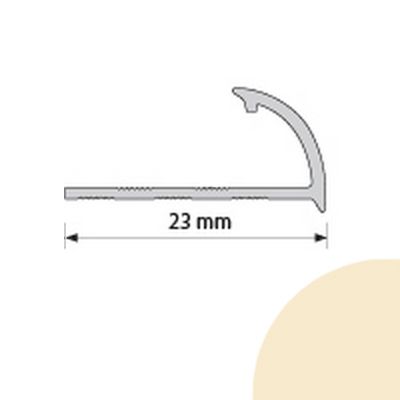 Кутівка ПВХ 12.5X2500 мм зовнішній слонова кістка