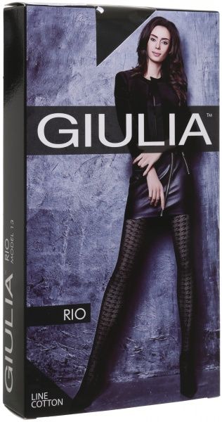 Колготки Giulia Rio nero 150 den р. 4 черный 1 пар 