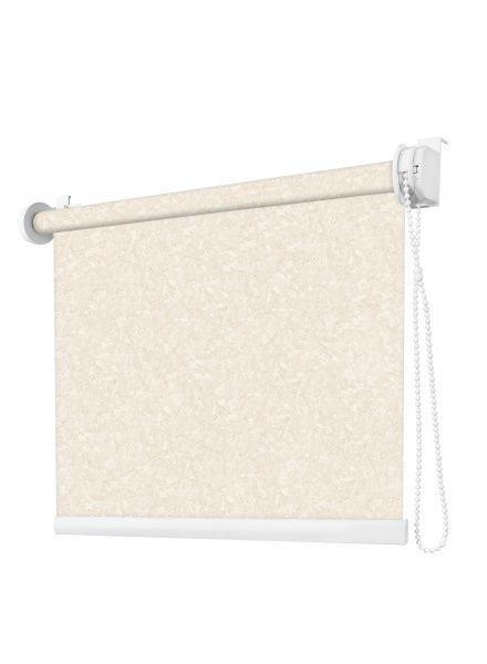 Ролета мини РОЛЛОТЕКС с фиксацией на струне Miracle 45x150 см кремово-золотистая 