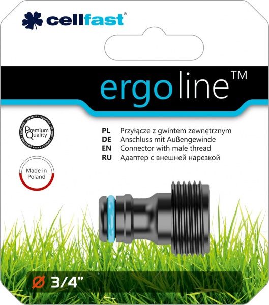 Адаптер Cellfast Ergo с внешней нарезкой 3/4