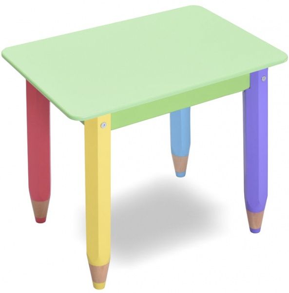 Столик Sweet baby Карандашики с пеналом 60x40 см салатовый 100012