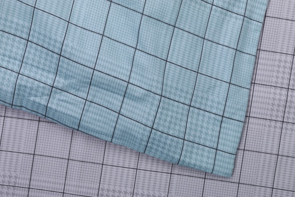 Комплект постільної білизни Ломбардія 1,5 сірий із блакитним Homeline 