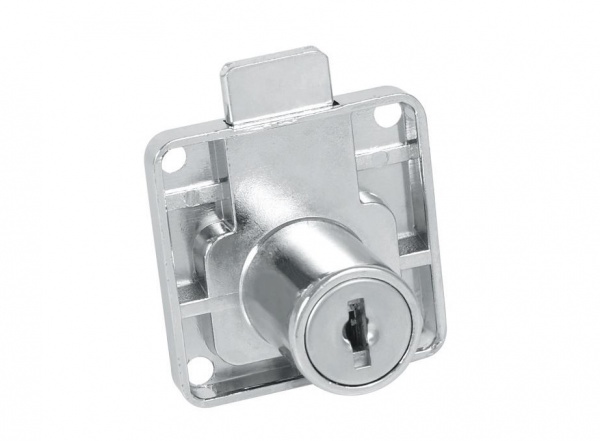 Замок меблевий Х-850 хром Siso