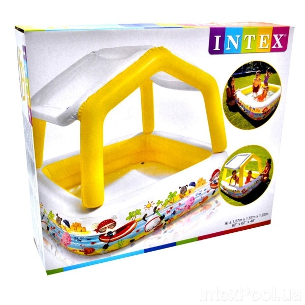 Басейн надувний Intex арт. 57470 Морське дно 157х157х122 см