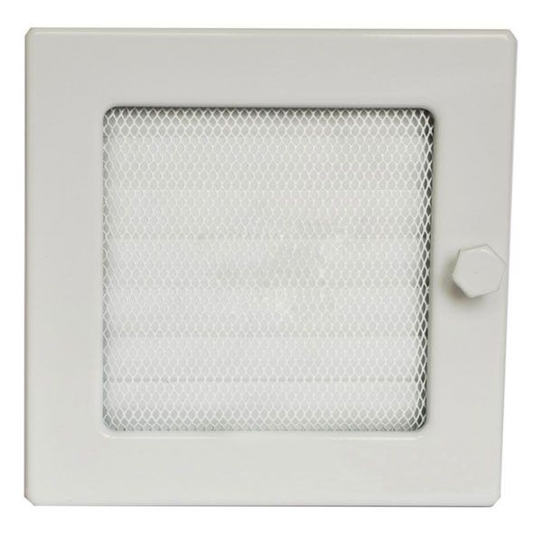 Решетка каминная с жалюзи  4FIRE 17х17 белая