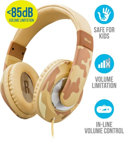 Навушники Trust Urban Sonin Kids Desert Camo 