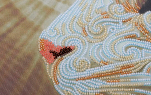 Набор для вышивания бисером на натуральном художественном холсте Латте АВ-518 Абрис Арт 