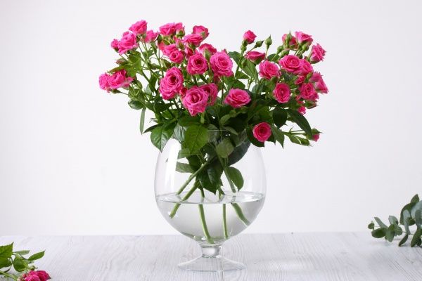 Ваза Spring коньячка 22х18 см прозора скляна Wrzesniak Glassworks