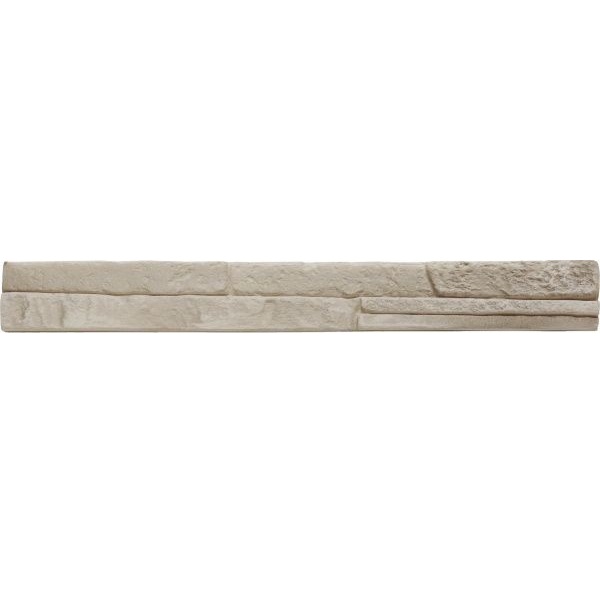 Плитка гипсовая прямая RUSTIKA Валенсия серая 0,49 кв.м 