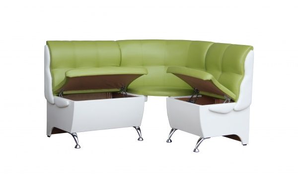 Куточок кухонний Берегиня Еспрессо білий зелений