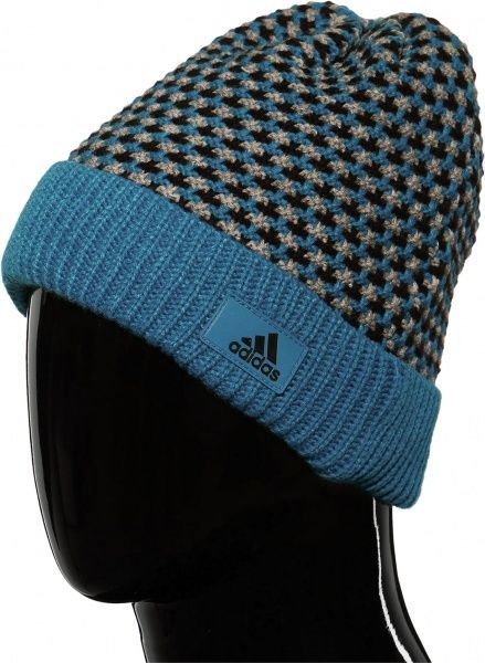 Шапка Adidas Climaheat Striped Knit Beanie AY4914 OSFM синий