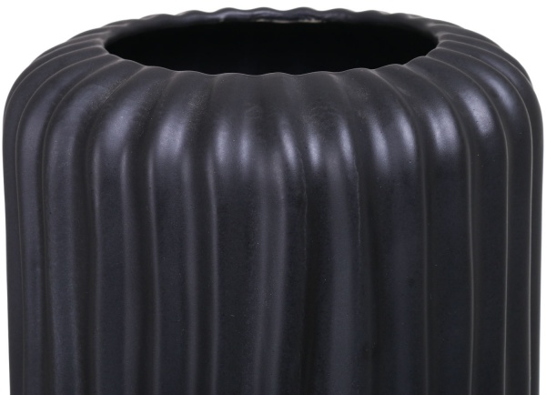 Ваза керамічна чорний Кіркенес 16,5х58 см