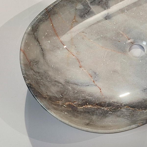 Умывальник Invena KORFU 60 см серо-синий мрамор CE-34-722