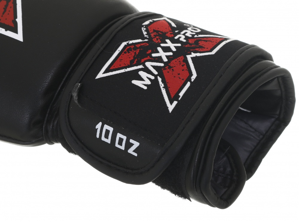 Боксерские перчатки MaxxPro AVG-616 Black vynil-10 р. 10 10 ozoz Black vynil-10 черный