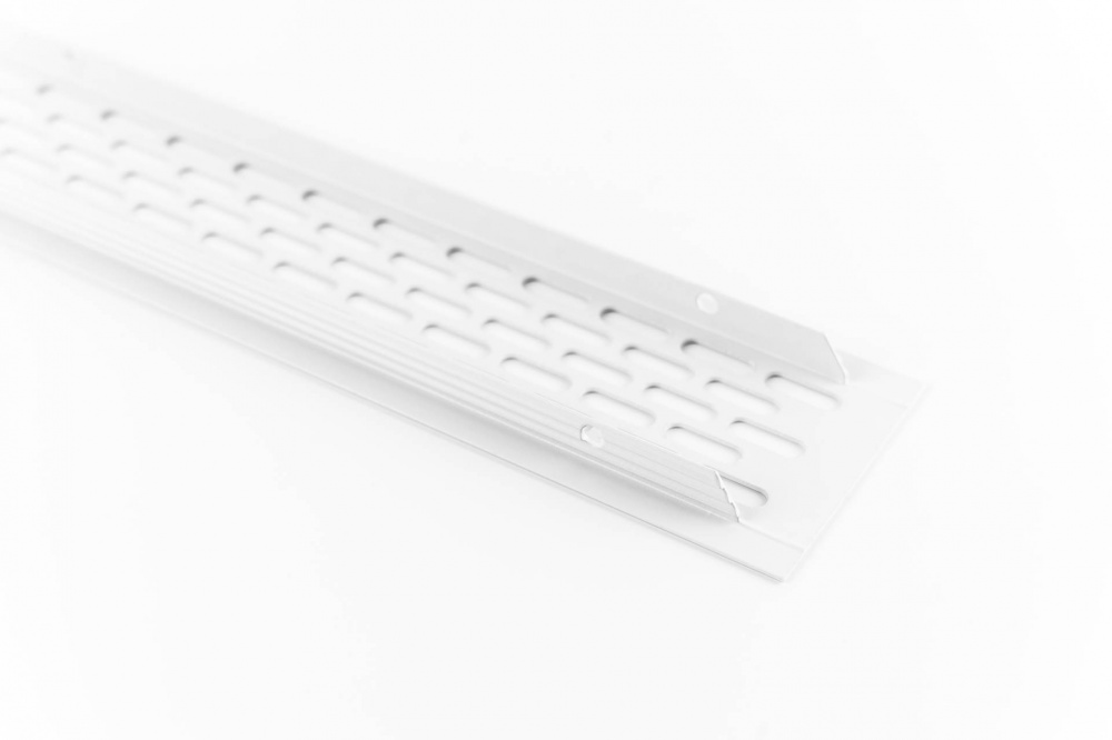 Решітка вентиляційна Foldecor 60x480 мм алюміній білий