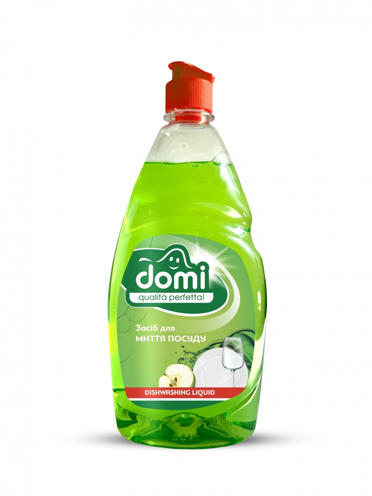 Засіб для ручного миття посуду Domi Яблуко 900л