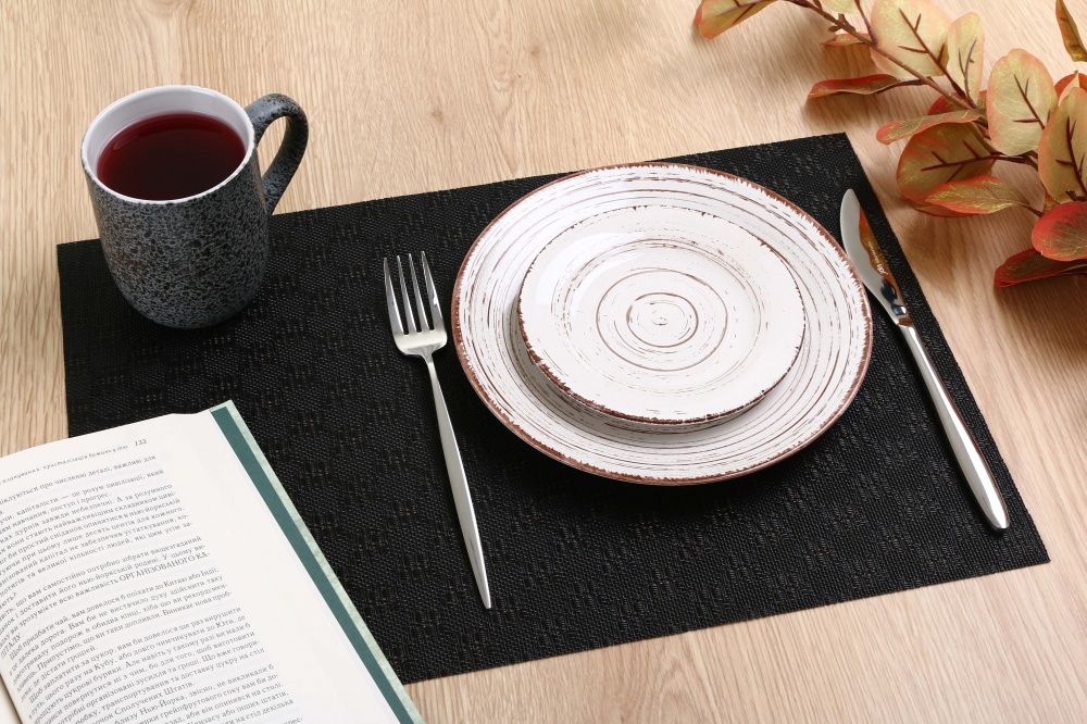 Коврик для сервировки Flamberg Basketry Black 43х30 см