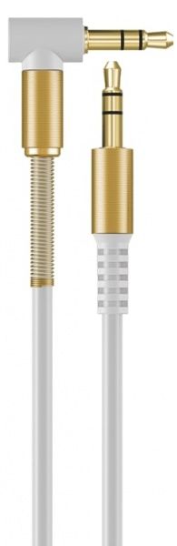 Кабель Luxe Cube AUX Spring 1,2 м білий (9998686444229) 