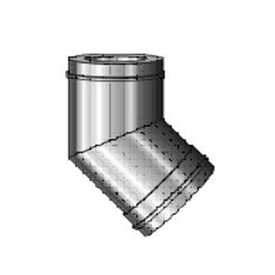 Колено нержавеющее 45 Ф 120 мм