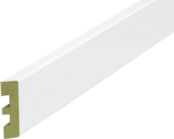 Плинтус водостойкий Classen NOOXevoWR белый 75х1210 мм 