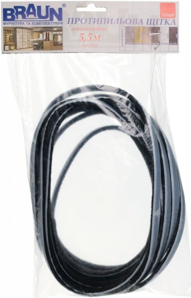 Пылезащитная щетка короткий ворс Schlegel 5,5 м 7,9x6 мм коричневый