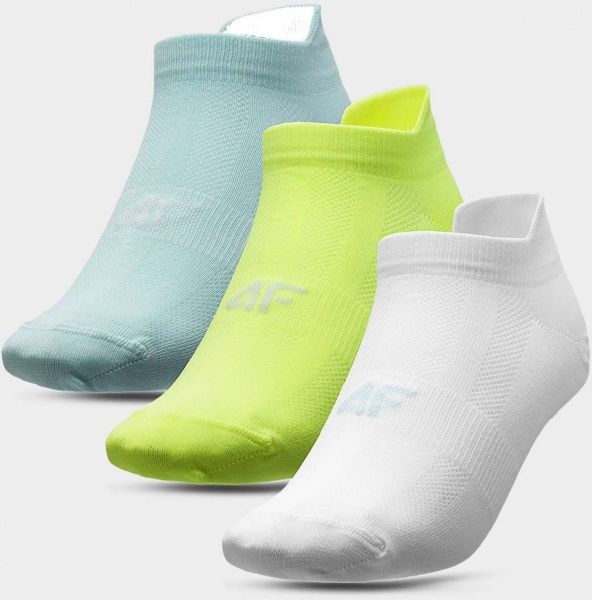 Носки 4F NOSD4-SOD213-10S+45N+47S бело-салатовый р.39-42