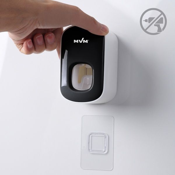 Диспенсер MVM для зубной пасты BP-24 белый с черным