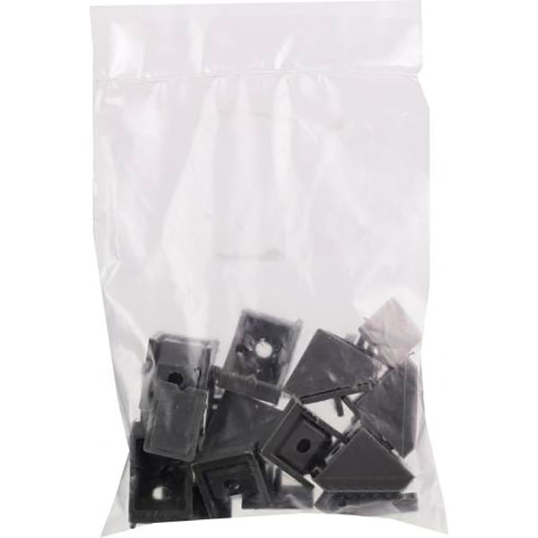 Уголок монтажный одинарный серый 10 шт DC