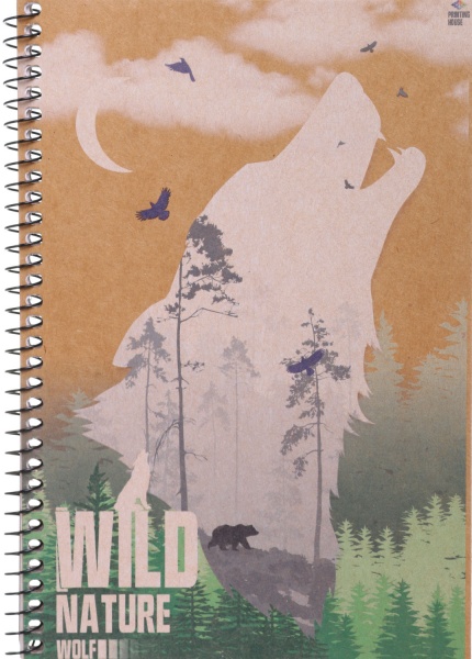 Тетрадь школьная Спираль A5 60 листов в клеточку