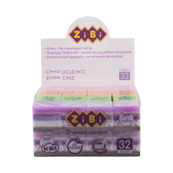 Ластик для карандашей KIDS Line Cake 25x25x24 мм ZB.5421 ZiBi