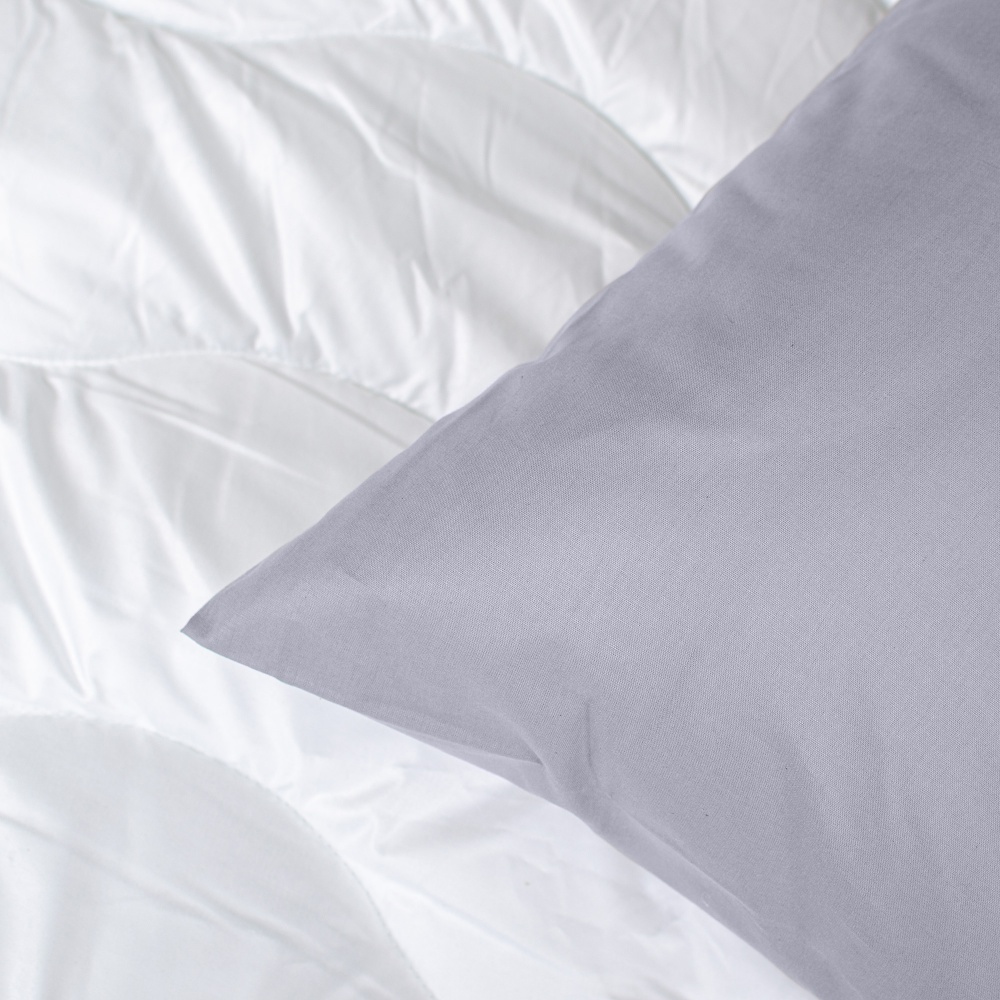 Наволочка Моно 70x70 см серый