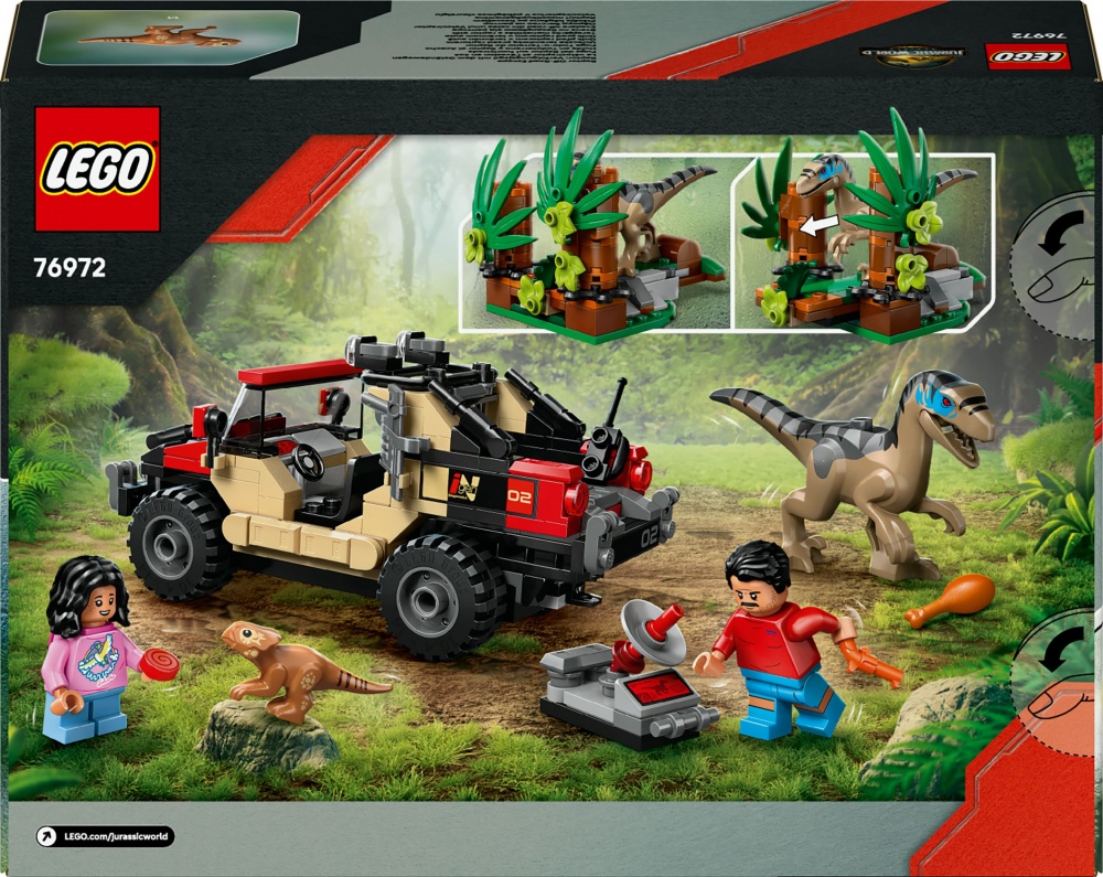 Конструктор LEGO Jurassic World Бегство по бездорожью от раптора 76972