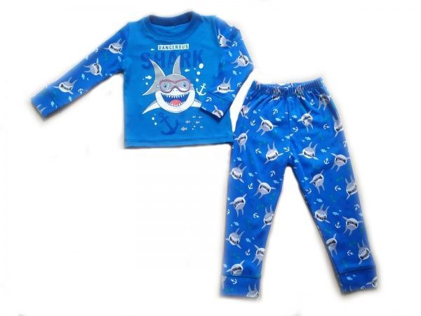 Піжама для хлопчиків Маленькие люди №5 р.128-134 синій 