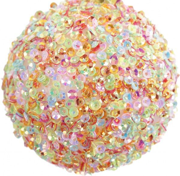 Шар пластиковый с присыпками 60 мм 4817 разноцветный