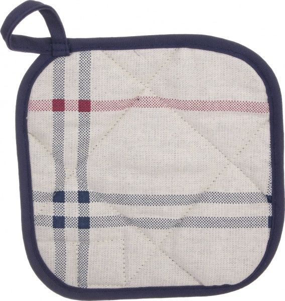 Прихватка Шарлота клітинка 20x20 см біло-червоно-синій La Nuit 