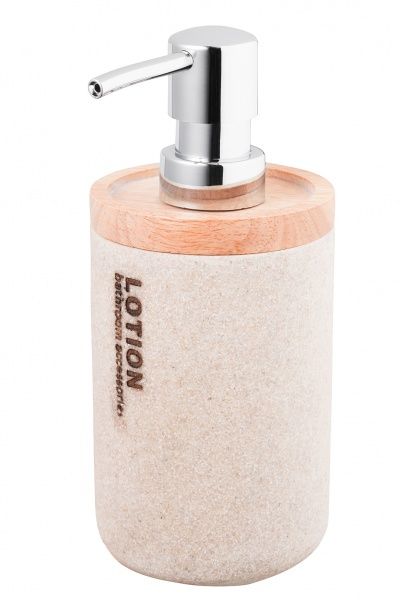 Дозатор для рідкого мила Bisk 07567 кераміка Dakar бежевий