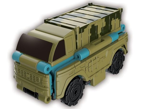 Игрушка-трансформер Transracers 2-в-1 Военный грузовик & Самосвал YW463875-27