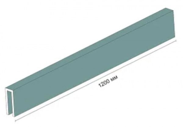 Полка гипсокартонная UD комплект (150x55x1200 мм)x2 (2400 мм) INSTYFLEX 