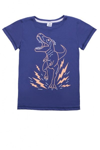 Футболка для мальчиков Luna Kids с принтом Dino р.116 темно-синий 