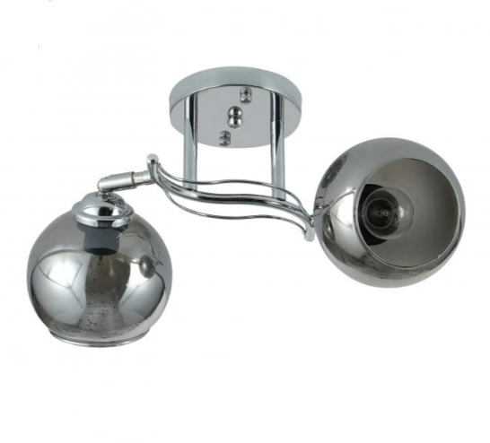 Люстра Miorro Gusto металл/стекло 2x40 Вт E27 хром 51-311-018