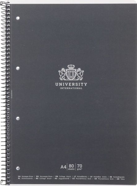 Блокнот А4 80 листов клетка A4-CC-080-6503K Школярик