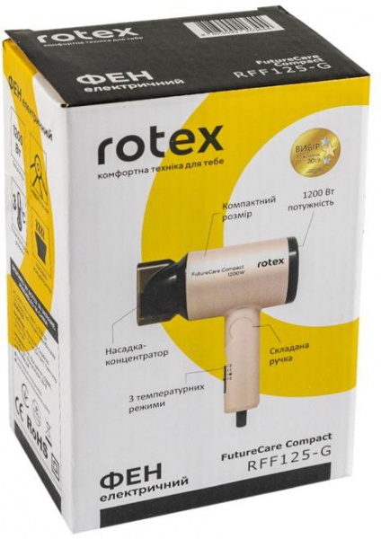 Фен Rotex RFF125-G FutureCare Compact 