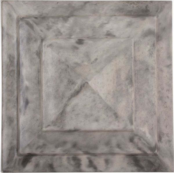 Крышка на столб Пагода 400x400x140 мм серый мрамор Вилес 