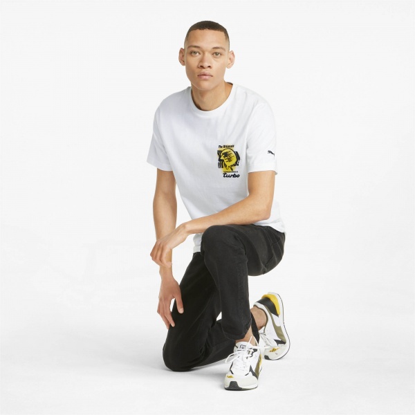 Футболка Puma PL Graphic Tee 53378507 р.S белый